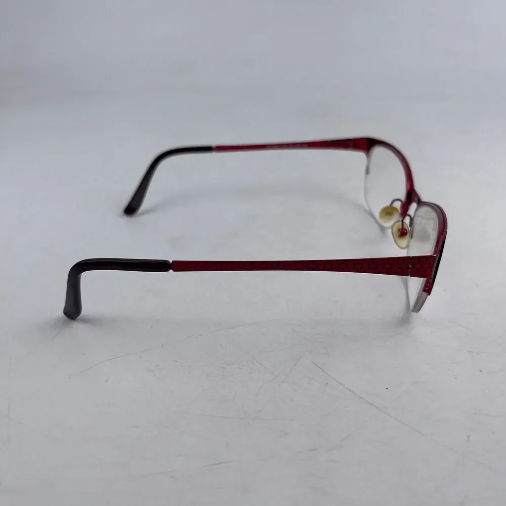 Scott Harris Europa SH-402 Women's Eyeglasses‎ Frame Red Cat Eye 50-17-135 mm